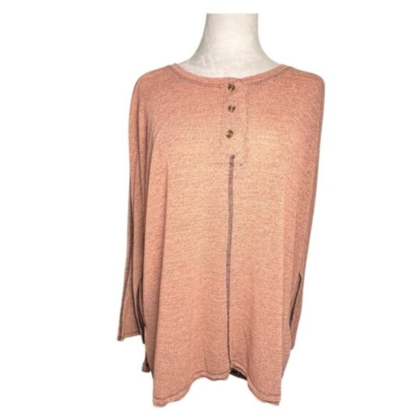 Anthro Indie Grunge Oversized Slouchy Lightweight Goblin Autumn Orange Medium - Picture 9 of 9